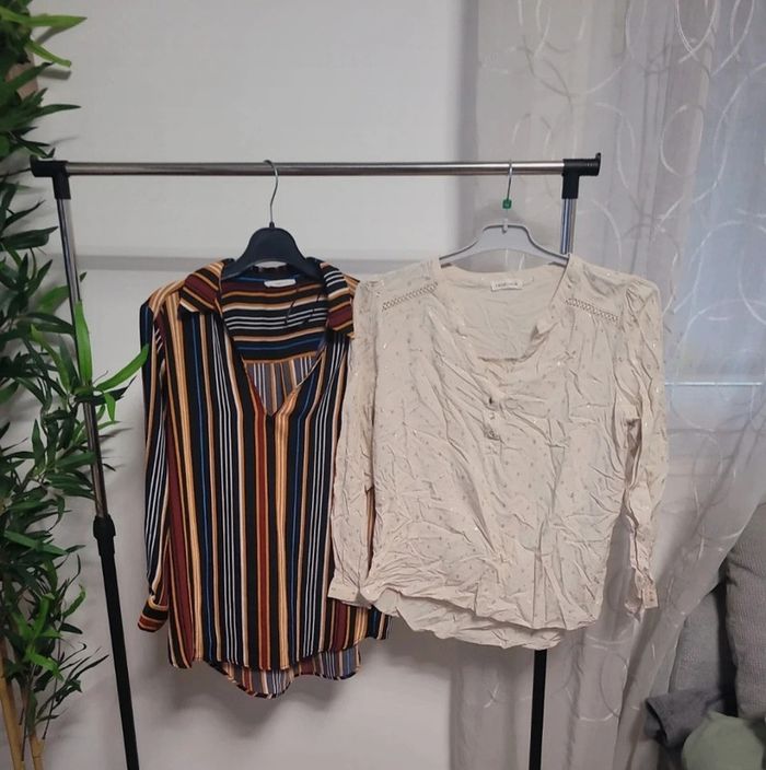 Lot de haut + veste en jeans - photo numéro 16