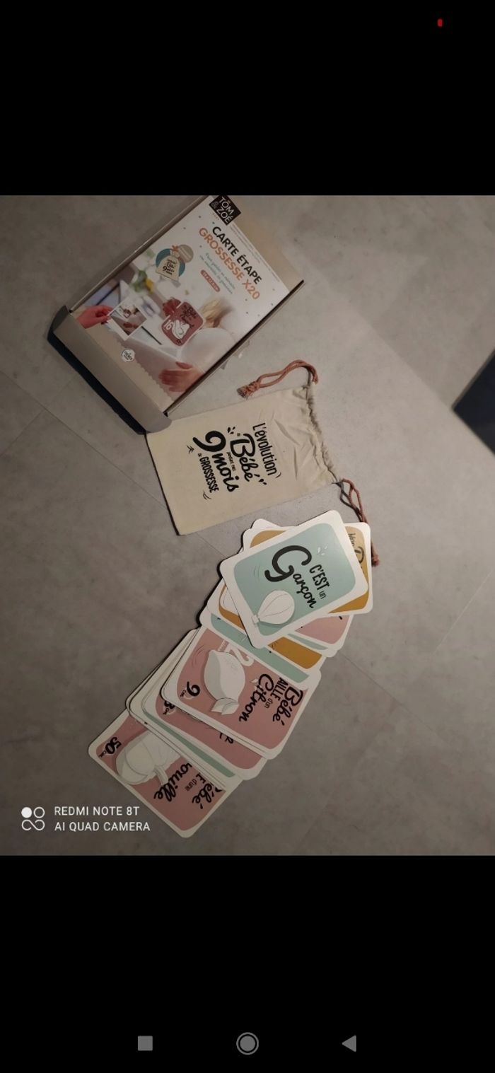 Cartes étape grossesse
