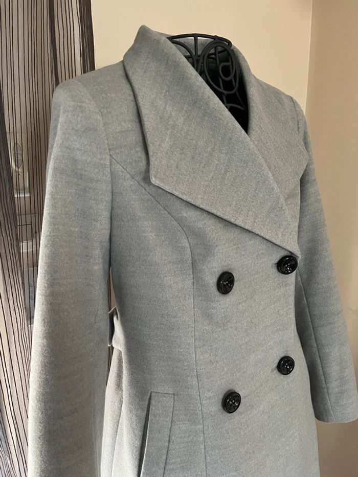 Manteau long femme gris Taille L - 40 - photo numéro 2
