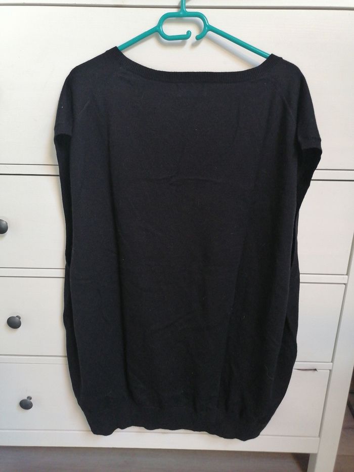 Pull sans manches noir 4XL - photo numéro 3