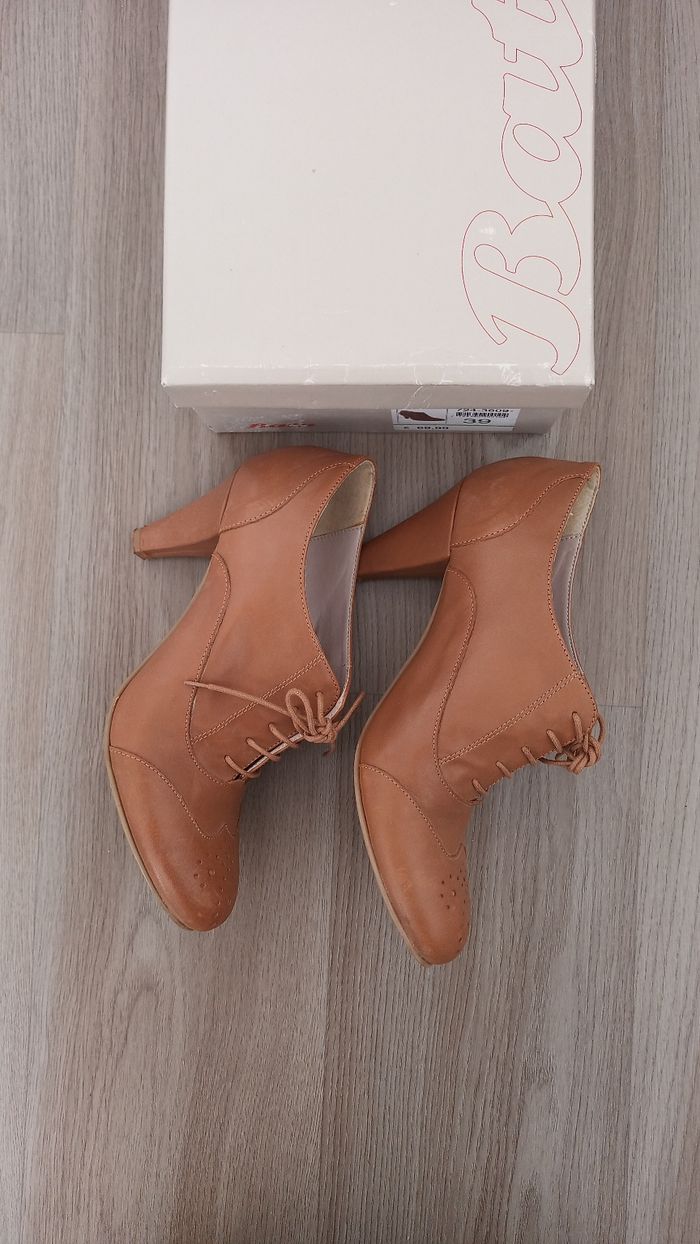 Bottines derbies à talon épais 39 - photo numéro 3