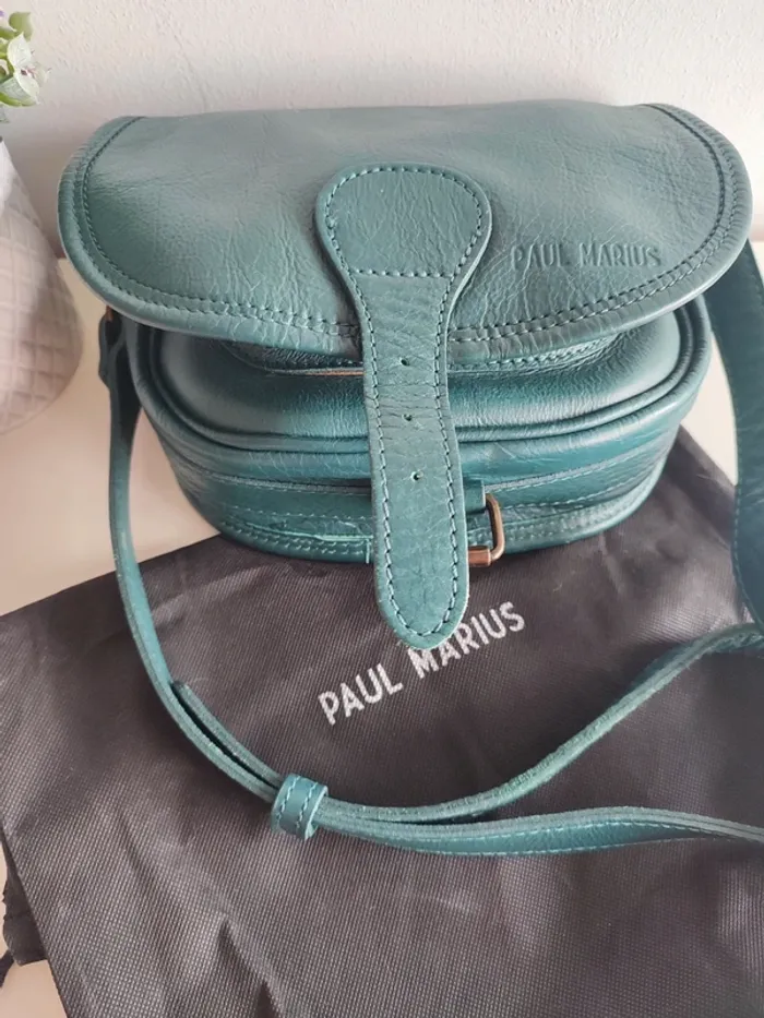 Sac en cuir le Bohémien Cobalt - Paul Marius - photo numéro 6
