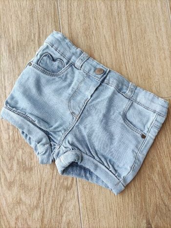 Short jean clair Tape à l'oeil 18 mois