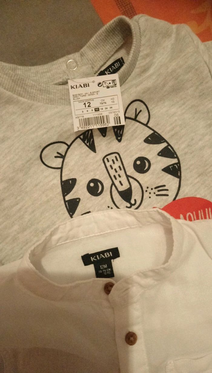 Un pull et une chemise 12 mois - photo numéro 2