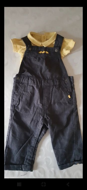 Ensemble salopette 6 mois