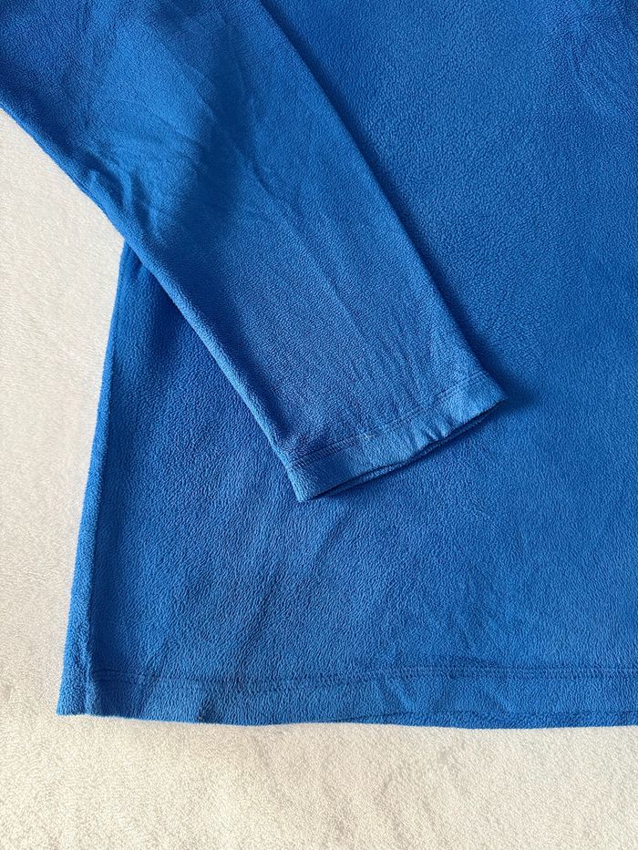 Polaire The North Face Homme taille L – couleur bleu quart zip avec col Haut en très bon état - photo numéro 5