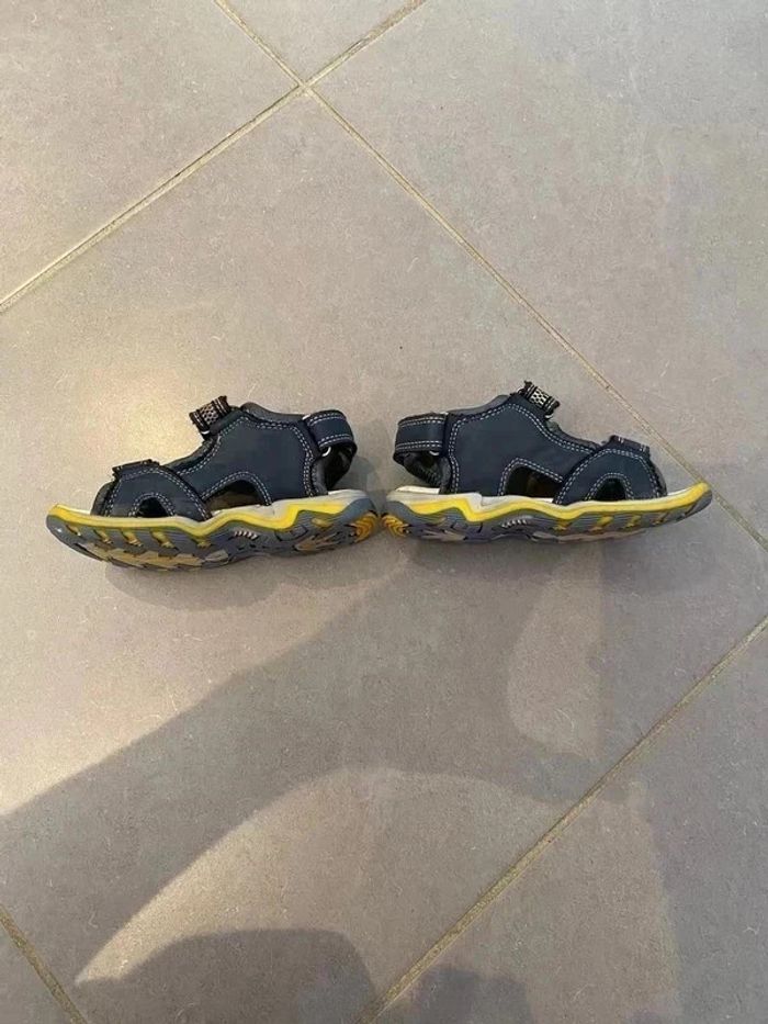 Sandales - Trotop - Bleu, Gris & Jaune - Pointure: 25 - Très Bon état - photo numéro 3