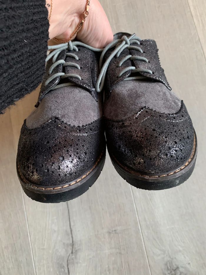 Chaussures Richelieu argentées 41 - photo numéro 3