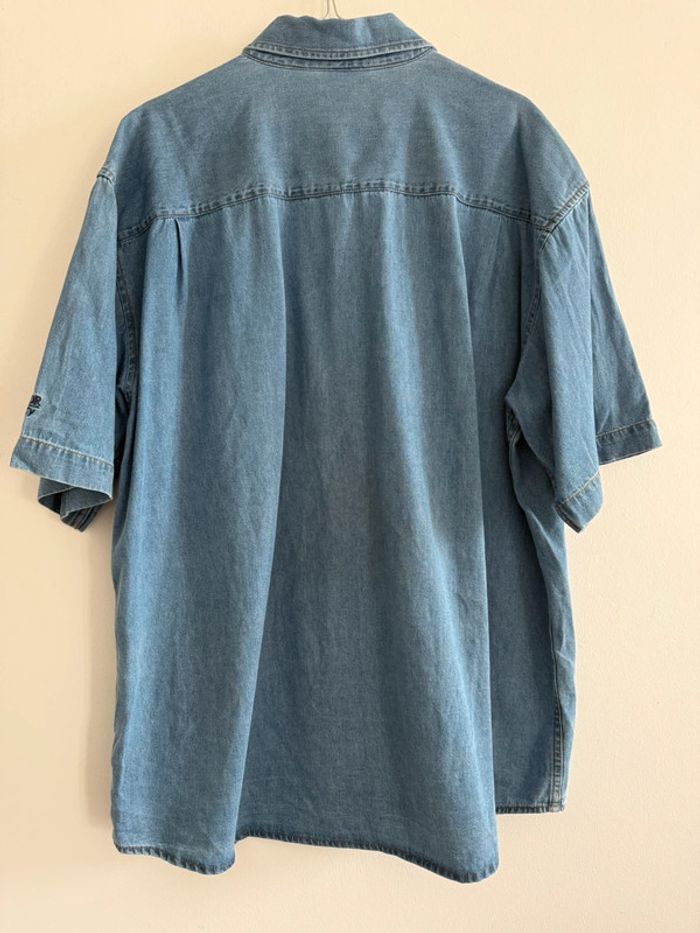 Chemise jean denim adventure vintage USA manches courte XL top état - photo numéro 5