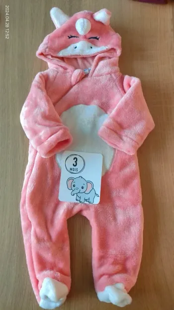 Grenouillère hiver licorne