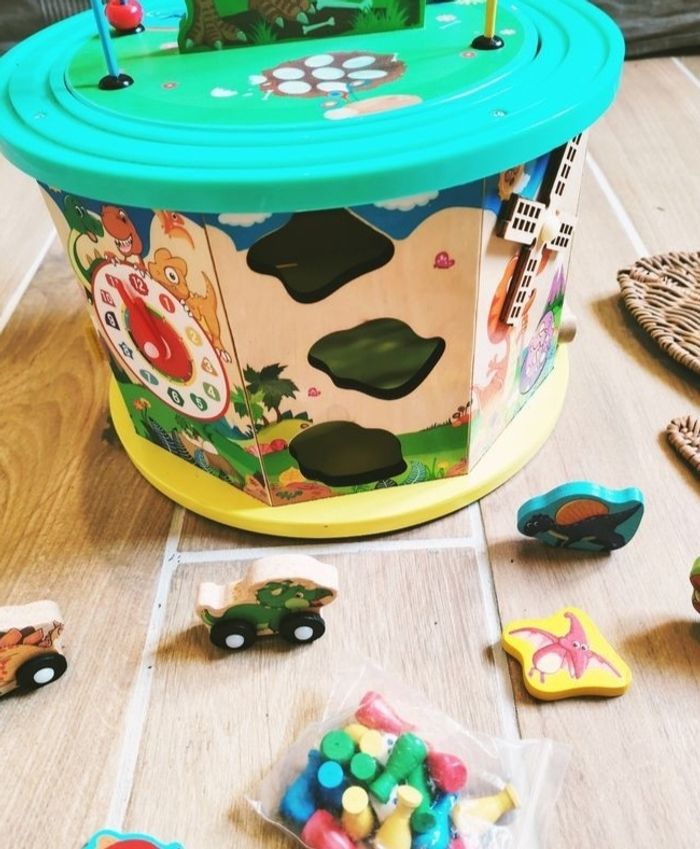 👶Jeu d'éveil - Grand cube multi activités 12 en 1 en bois et plastique - photo numéro 5
