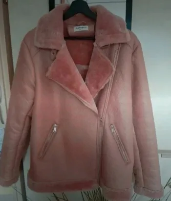 Blouson aviateur rose
