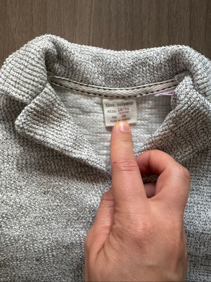 Veste tailleur grise Zara - photo numéro 2