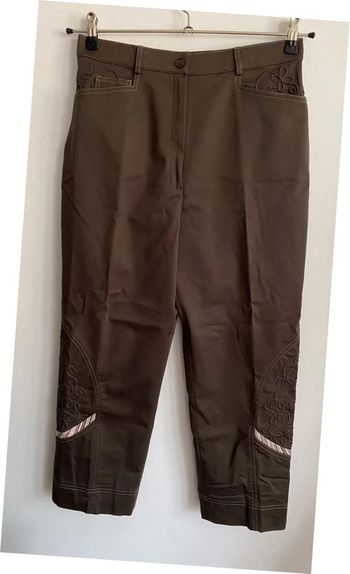 Pantacourt marron Christine Laure taille 40