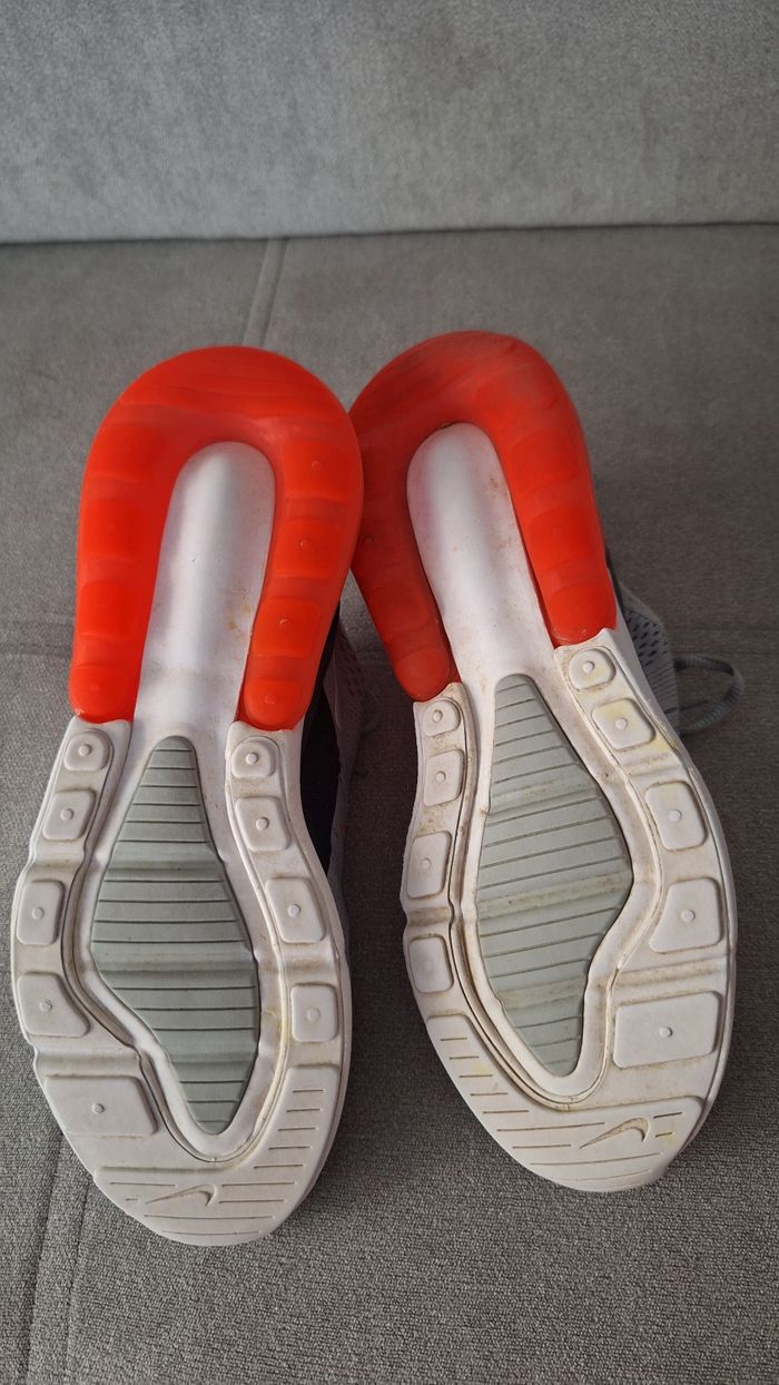 Baskets Air Max 270 gris et orange - photo numéro 5
