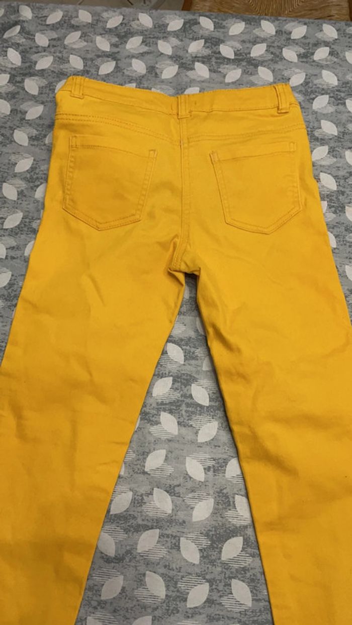 Pantalon jaune moutarde Gemo 10 ans - photo numéro 5