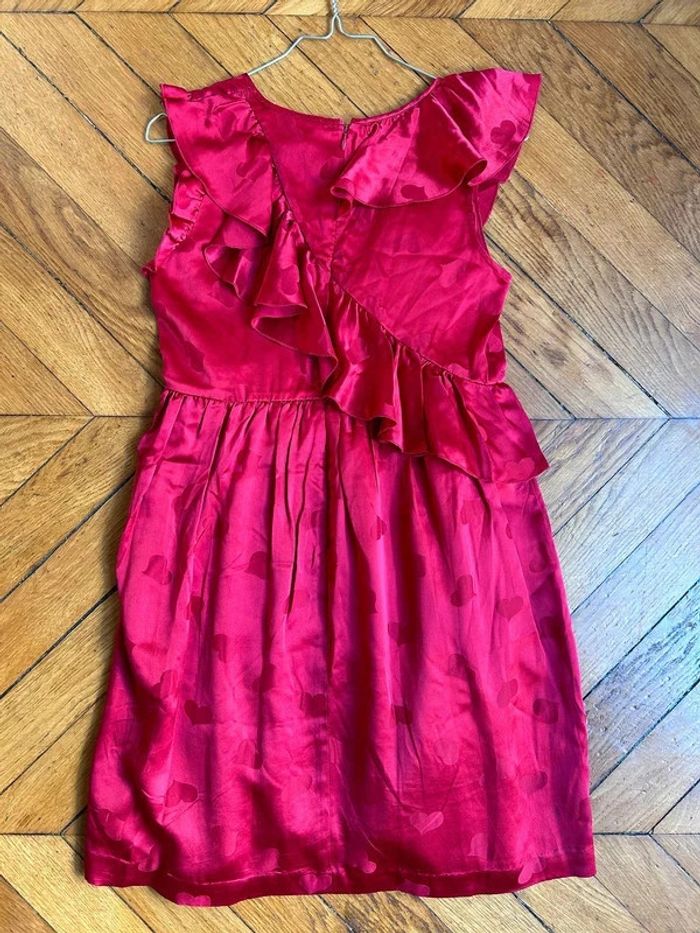 NEUVE Sublime robe 100%soie Manoush taille 38 rouge - photo numéro 3