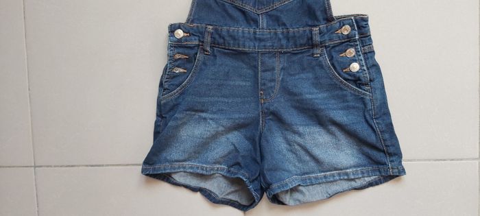 Salopette short en jeans 36 - photo numéro 2