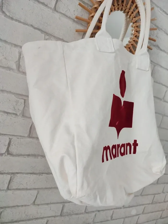 Sac cabas "Yenky" Isabel Marant – modèle en toile brodée - photo numéro 4