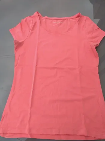 Tee shirt Femme Col rond Corail