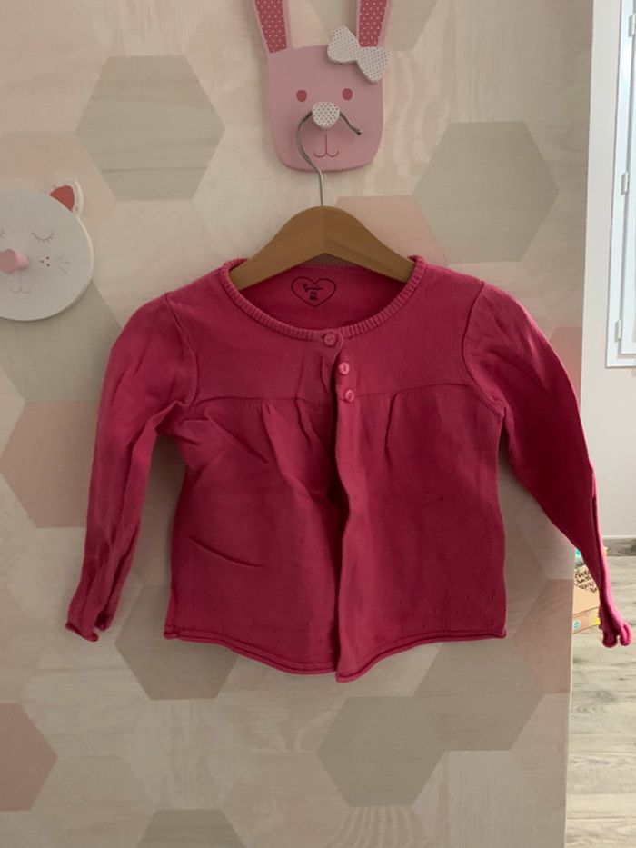 Gilet rose 18 mois