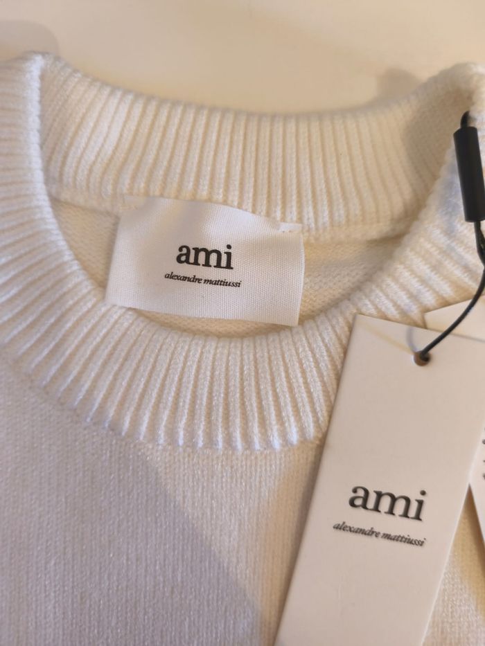 Pull ami paris blanc et rouge - photo numéro 5