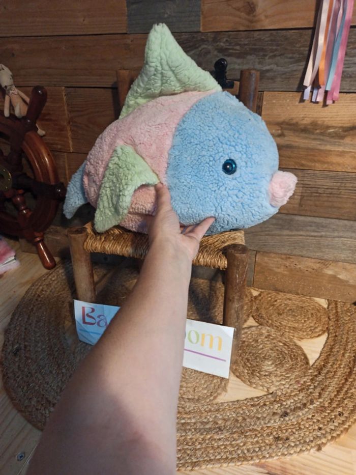 Peluche poisson range-pyjama boulgom vintage - photo numéro 3