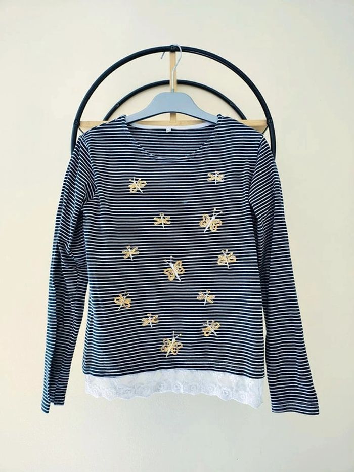 12 ans teeshirt bi matière