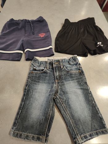 Lot de 3 shorts enfant garçon – Taille 6 ans