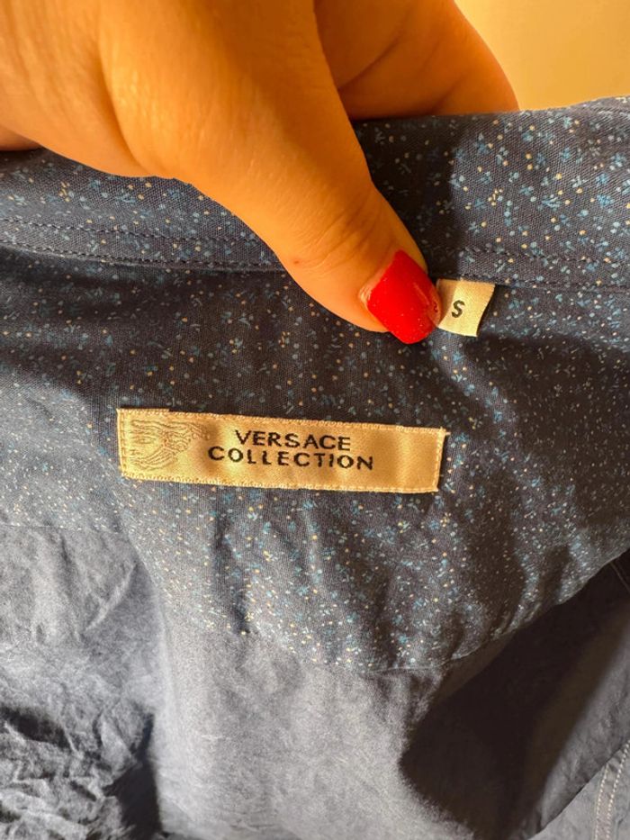Chemise Versace Collection Homme S bleu - photo numéro 6
