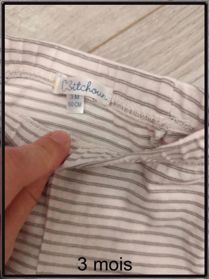 Lot de 2 leggings 3 mois - photo numéro 3