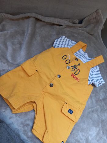 Ensemble salopette short