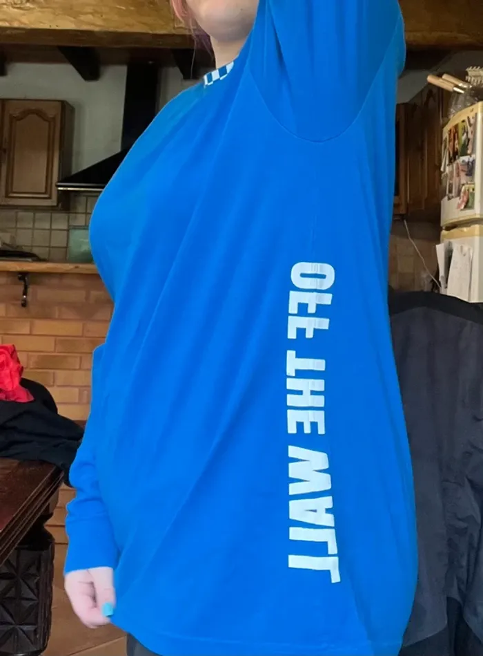 T-shirt long vans bleu - photo numéro 7