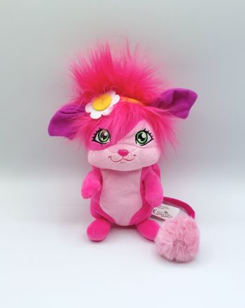 Petite peluche doudou Popples Bubbles rose mauve SPIN MASTERS 2015 18 cm fleur
