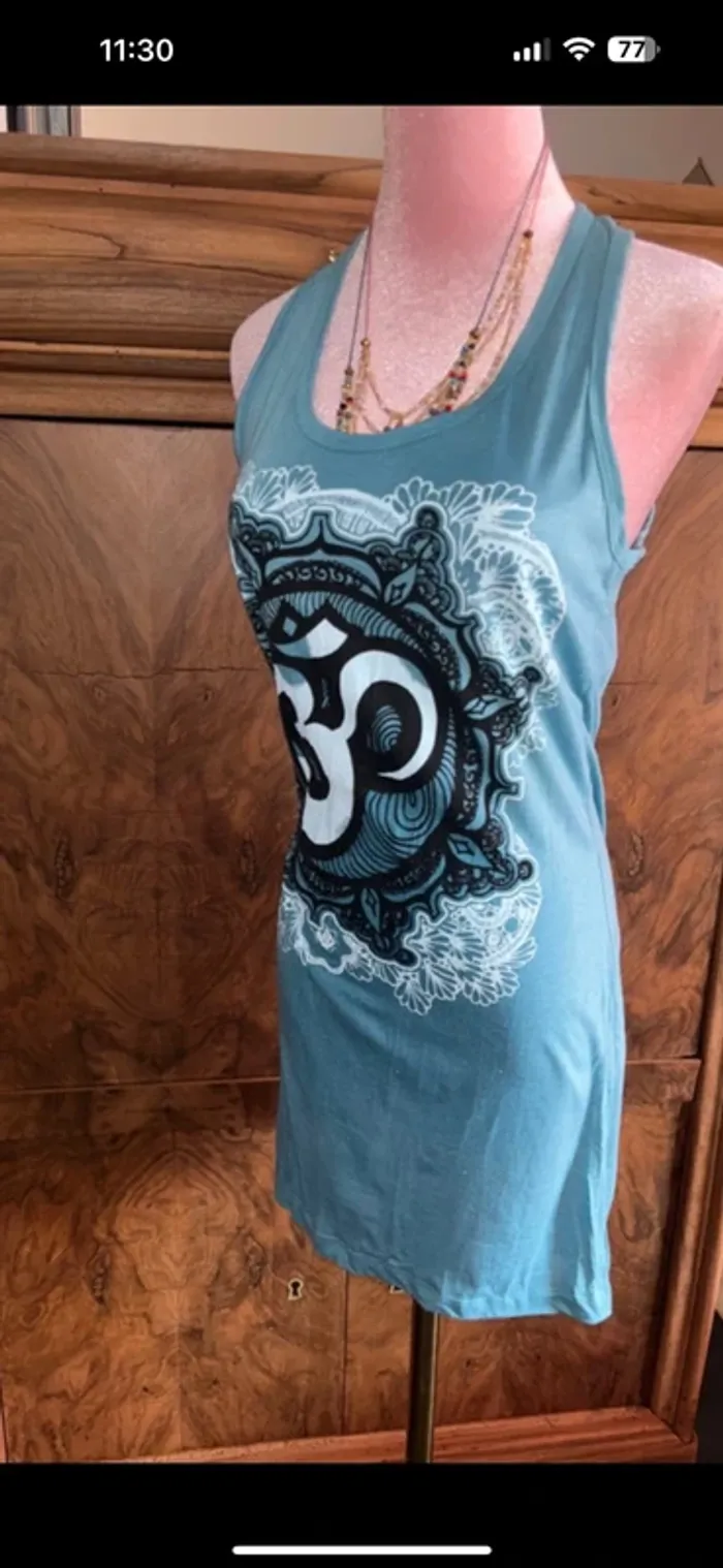 Robe légère coton artisanale débardeur