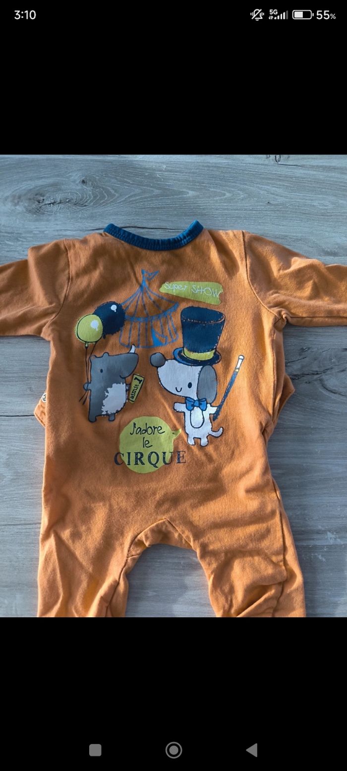 Pyjama taille 1 mois - photo numéro 2