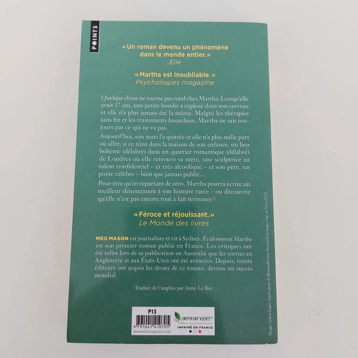Livre - Evidemment Martha - photo numéro 2