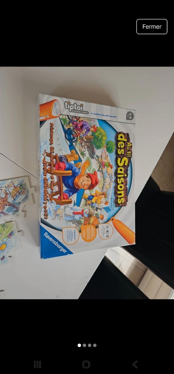 Jeu tiptoi les saisons