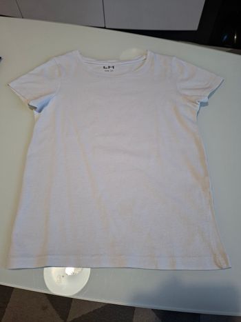 Tee-shirt taille 10 ans blanc