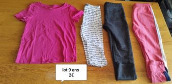 Lot vêtements 9 ans