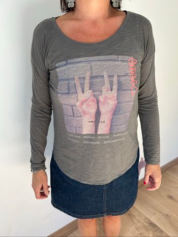 T-shirt Teddy Smith vert fille 16 ans