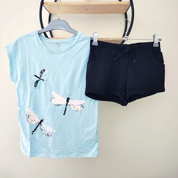 10 ans ensemble été teeshirt et short ( enseigne diverses)