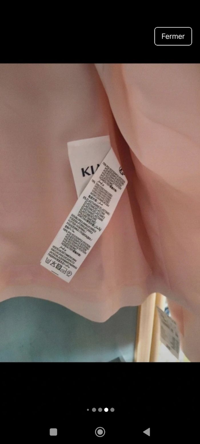 Veste rose pâle femme neuve avec étiquette taille 38 - photo numéro 2
