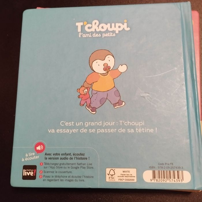 Livres Nathan enfants T'choupi lot de 4 - photo numéro 3