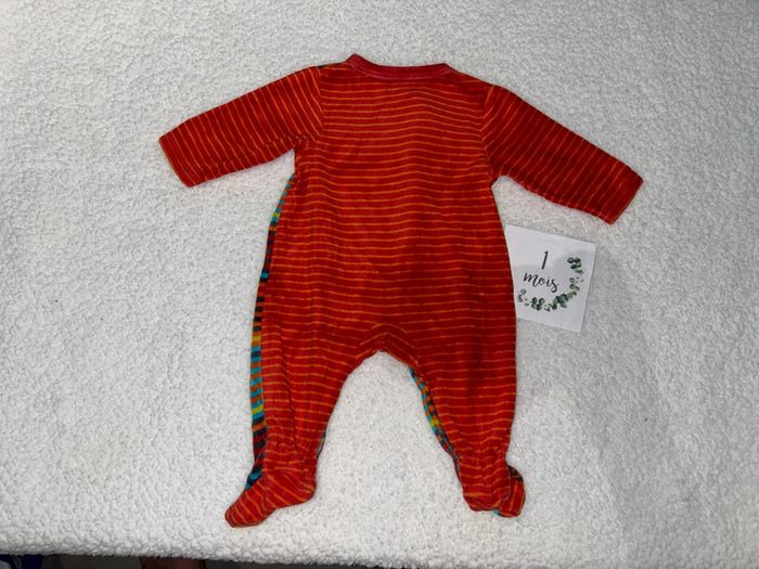 Pyjama bébé rayé multicolore - photo numéro 5