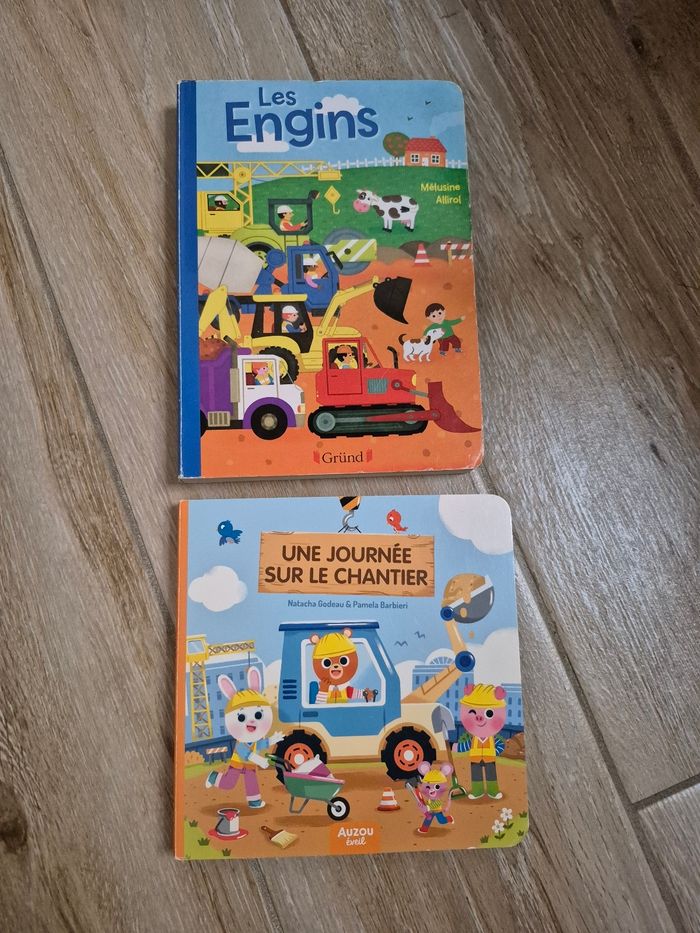 Lot 2 livres thème chantier