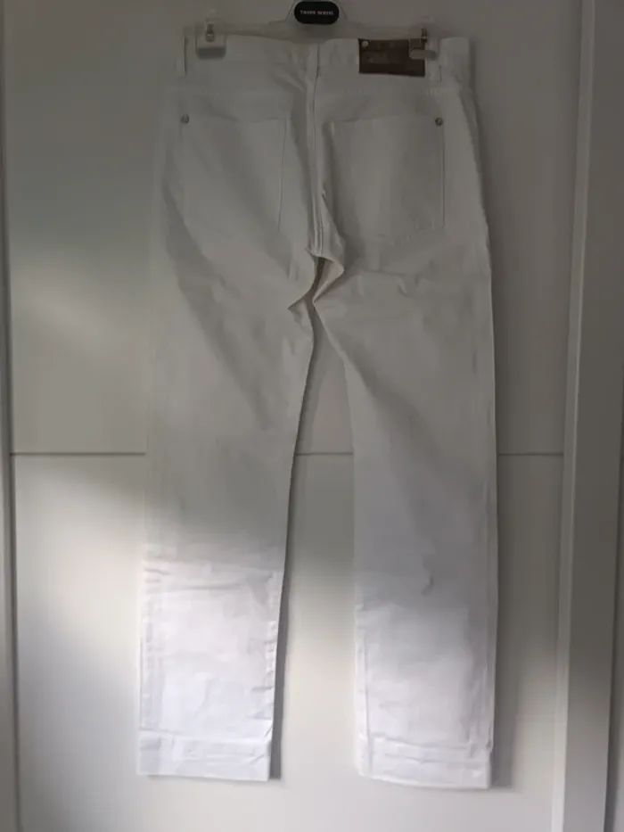 Jean blanc classique – Taille L - photo numéro 3