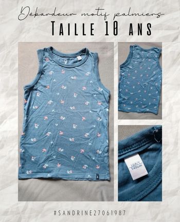 Débardeur motif palmiers