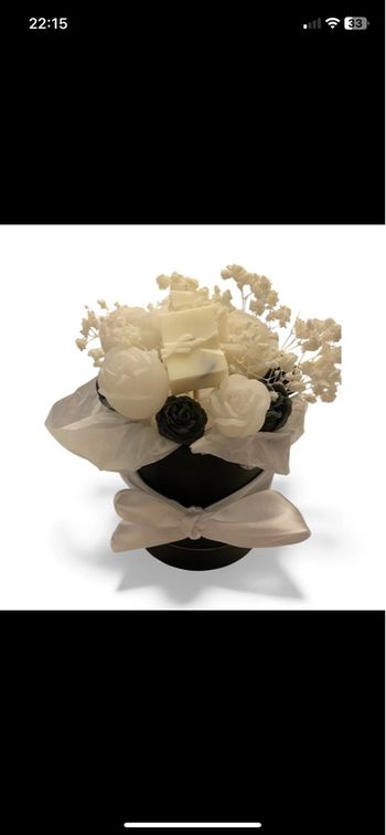 Bouquet blanc et noir