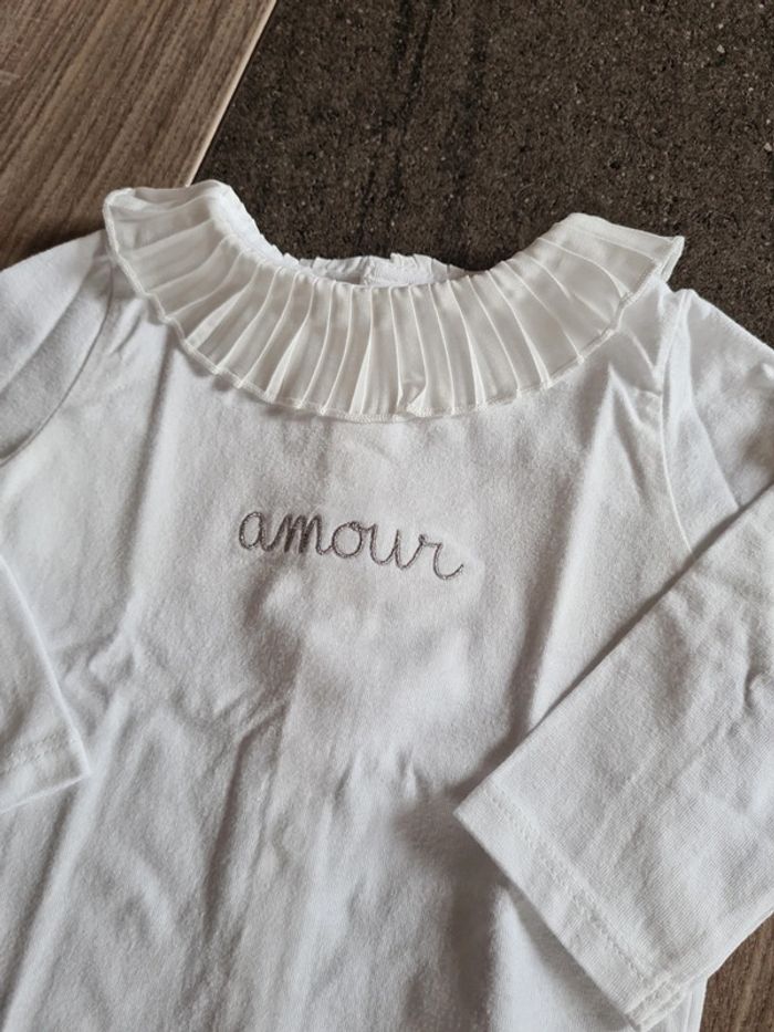 Tee shirt amour 6 mois